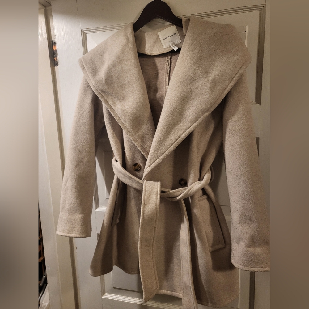 Sz S jacket, cream/tan